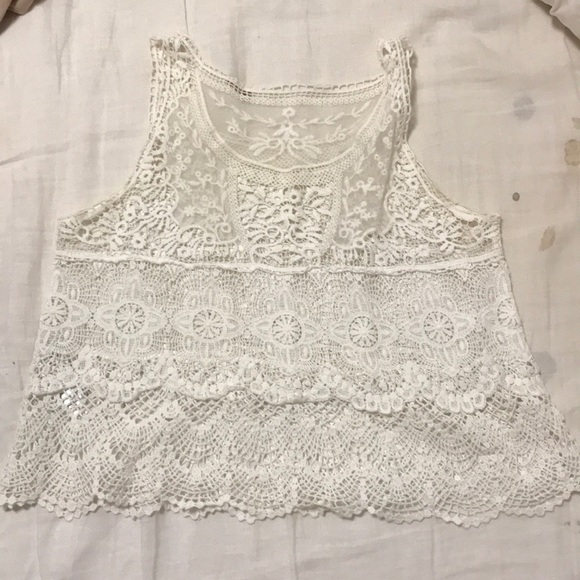 Nude Lace Top Sleeveless Tulle Maxi Dress - Picture 4 of 7